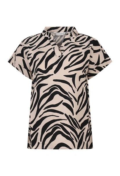 CITY LIFE dames blouse korte mouw
